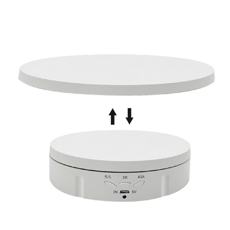 2 In 1 Charging Turntable Rotary Jewelry Live Shooting Display Stand, Color: White Button - free shipping - PMC TechLife - Order now!