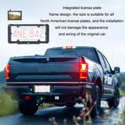 Solar Integrated License Plate Wireless Transmission Camera Reversing Display