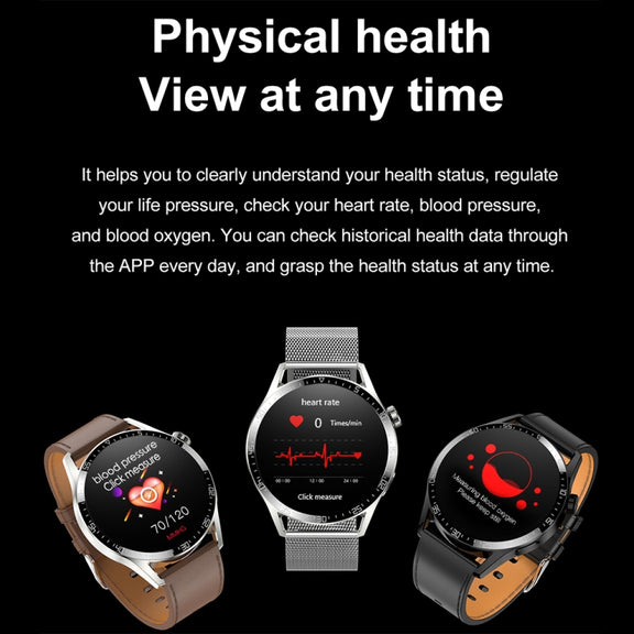 Sports Wellness Tracking Water-resistant Smart Call Watch With NFC Function, Color: Black-Black Silicone