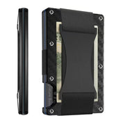 Credit Card Holder Wallets RFID Blocking Slim Metal Card Clip, Color: Carbon Fiber Pattern