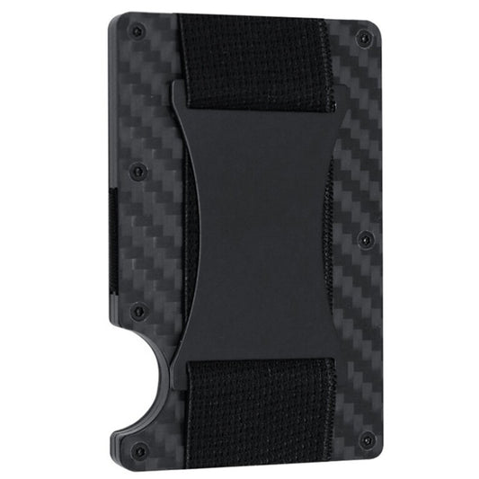 Credit Card Holder Wallets RFID Blocking Slim Metal Card Clip, Color: Real Carbon Fiber (Matte) - free shipping - PMC Jewellery - Order now!