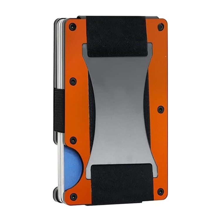 Credit Card Holder Wallets RFID Blocking Slim Metal Card Clip, Color: Orange - Antimagnetic RFID Package by PMC TechLife | Online Shopping South Africa | PMC TechLife | Buy Now Pay Later Mobicred