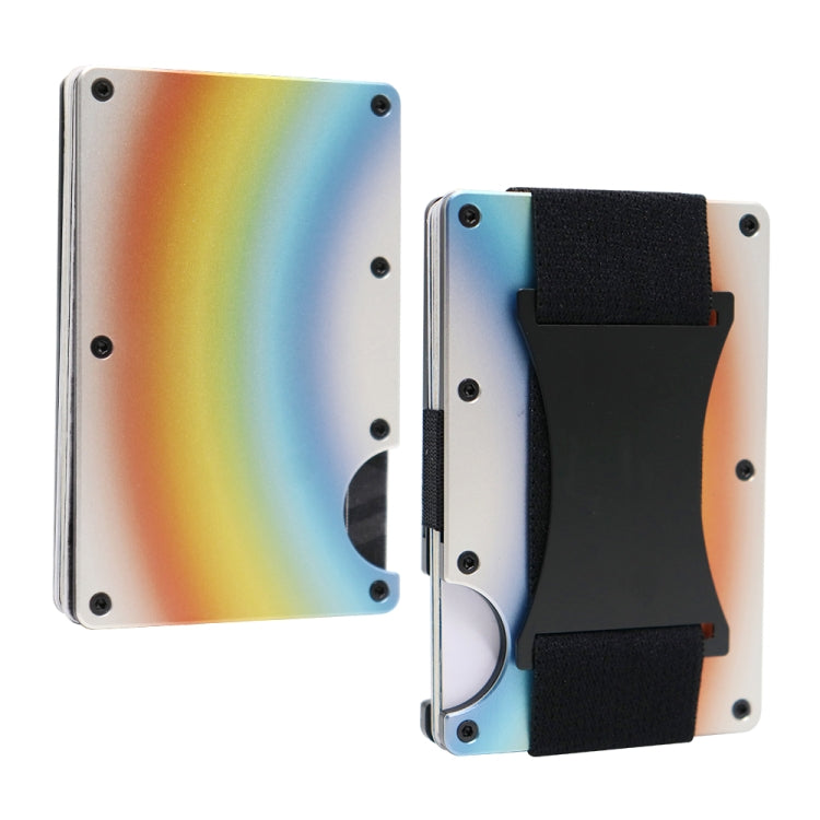 Credit Card Holder Wallets RFID Blocking Slim Metal Card Clip, Color: Rainbow - Antimagnetic RFID Package by PMC TechLife | Online Shopping South Africa | PMC TechLife | Buy Now Pay Later Mobicred