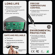 BAKU BA-601C+ Digital Display 2-In-1 Electric Soldering Iron Heat Exchanger Mobile Phone Maintenance Desoldering US Plug 110V