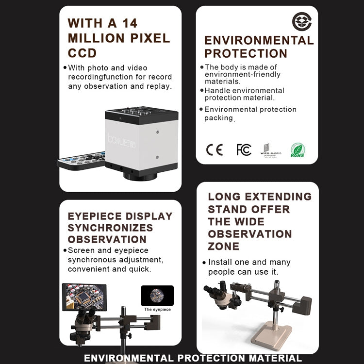 Baku BA-010T Electronic Microscopy Jewelry Appraisal Mobile Phone Circuit Board Repair Jade Magnifying Glass(US Plug 110V) - free shipping - PMC TechLife - Order now!