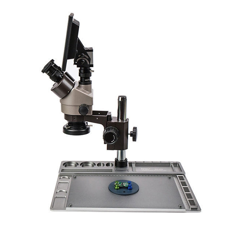 BAKU BA-011 Binomial Electronic Microscope Jewelry Appraisal Mobile Phone Repair With PCB Patch Repair Platform(EU Plug 220V) - free shipping - PMC Jewellery - Order now!