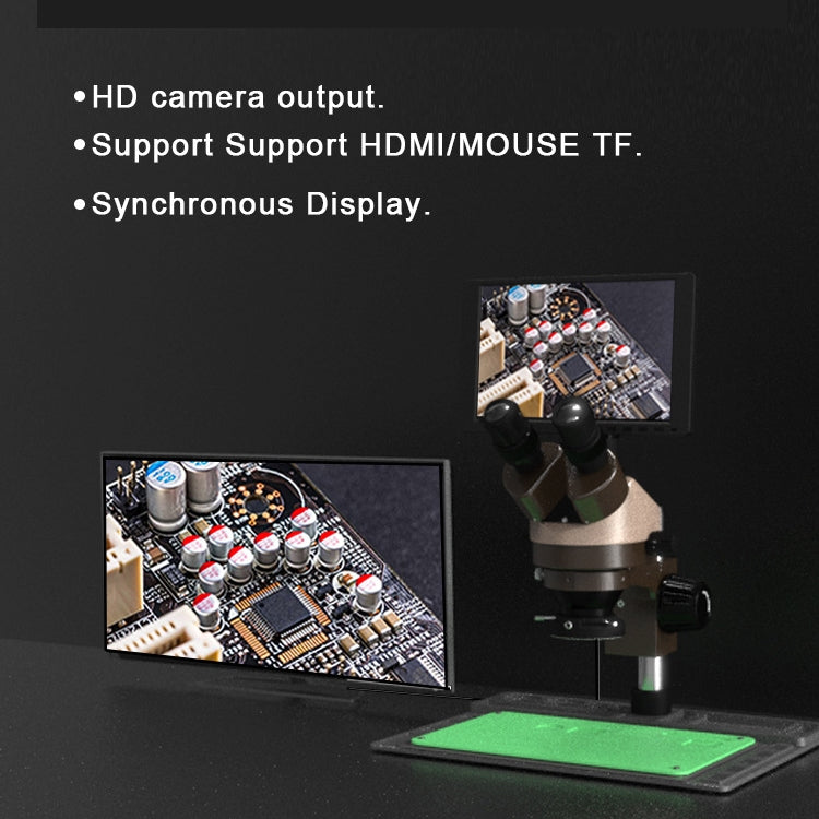 BAKU BA-011 Binomial Electronic Microscope Jewelry Appraisal Mobile Phone Repair With PCB Patch Repair Platform(EU Plug 220V) - free shipping - PMC Jewellery - Order now!