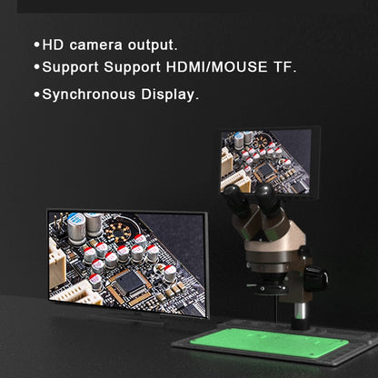 BAKU BA-011 Binomial Electronic Microscope Jewelry Appraisal Mobile Phone Repair With PCB Patch Repair Platform(EU Plug 220V) - free shipping - PMC Jewellery - Order now!