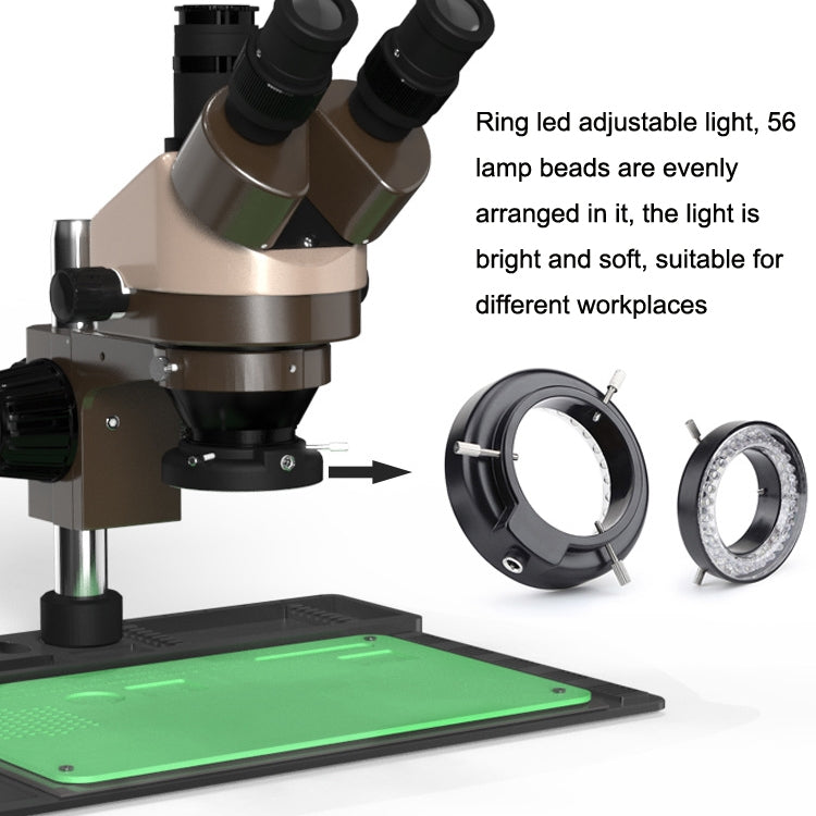 BAKU BA-011 Binomial Electronic Microscope Jewelry Appraisal Mobile Phone Repair With PCB Patch Repair Platform(EU Plug 220V) - free shipping - PMC Jewellery - Order now!