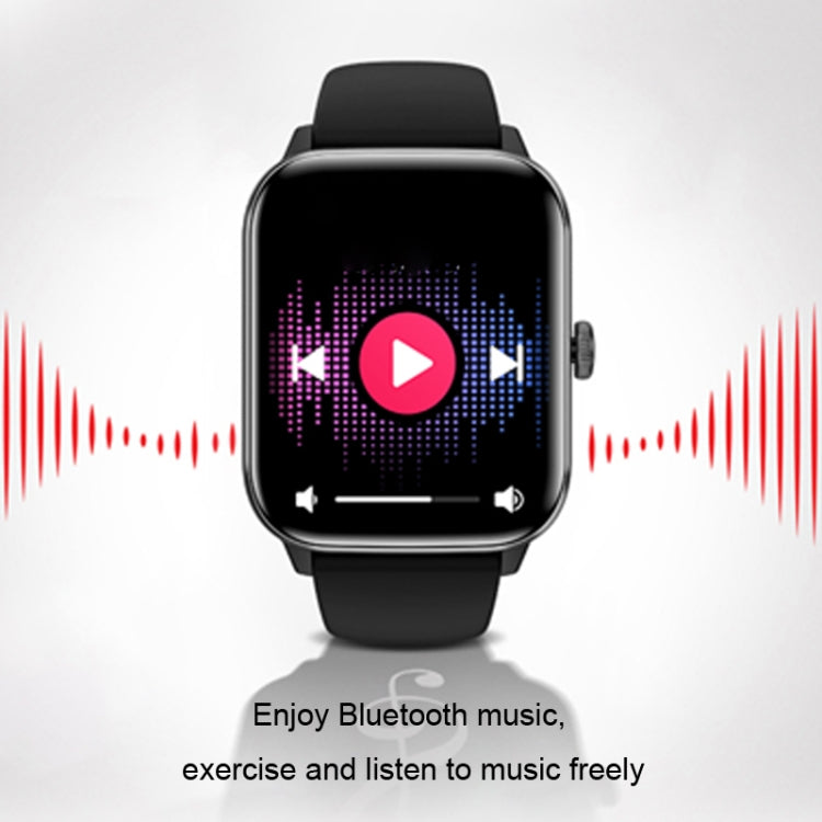 Aluminum Voice Assistant Music Blood Glucose Watch(Black) - Smart Watches by PMC TechLife | Online Shopping South Africa | PMC TechLife | Buy Now Pay Later Mobicred