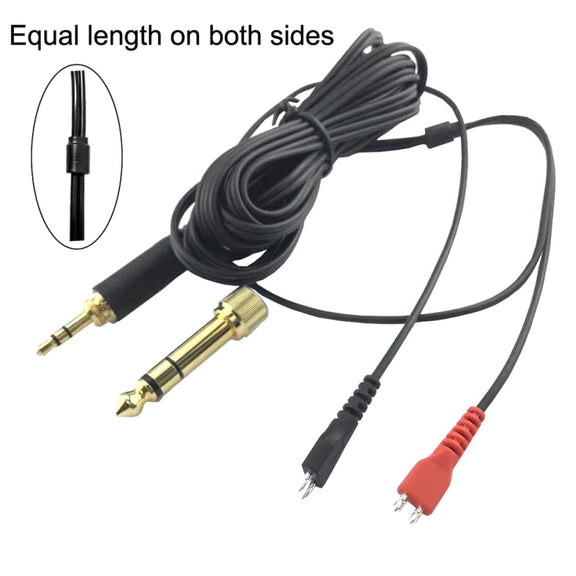 For Sennheiser HD25 / HD560 / HD540 / HD480 / HD430 / HD250 Headset Audio Cable(Two Sides Equivalent)