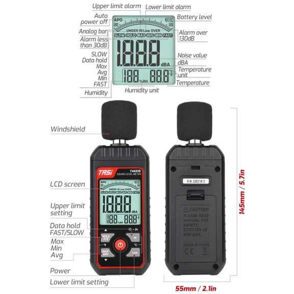 TASI TA651A Household Noise Tester Decibel Device