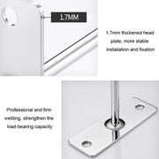 20cm 2pcs 6mm Thick Nail Wall Display Jewelry Hooks Single Wire Hook