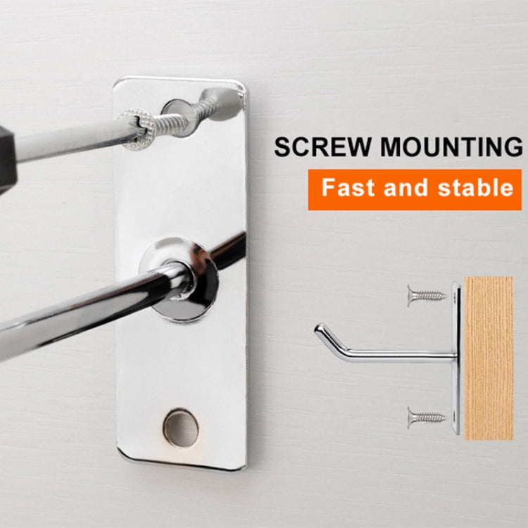 20cm 2pcs 6mm Thick Nail Wall Display Jewelry Hooks Single Wire Hook