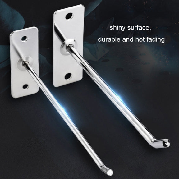 20cm 2pcs 6mm Thick Nail Wall Display Jewelry Hooks Single Wire Hook