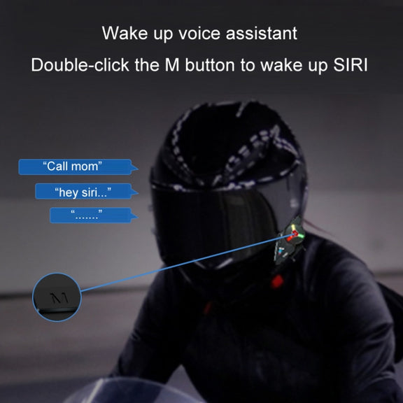 KUQIBAO Motorcycle Helmet Built-in Water-resistant Bluetooth Earphone(Soft Microphone)
