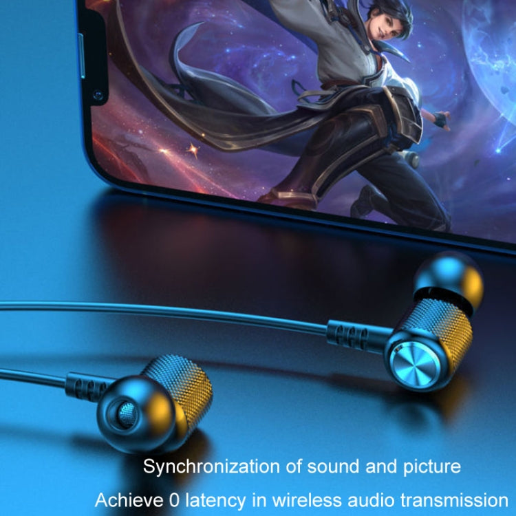 Wireless Hanging Neck Long Battery Life Sports Binaural Bluetooth Headset(Pink OPP Bag)