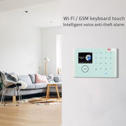 CS118   WIFI+GSM Tuya Smart Voice Alarm System Supports Amazon Alexa/ Google Assistant, Spec: Package 1