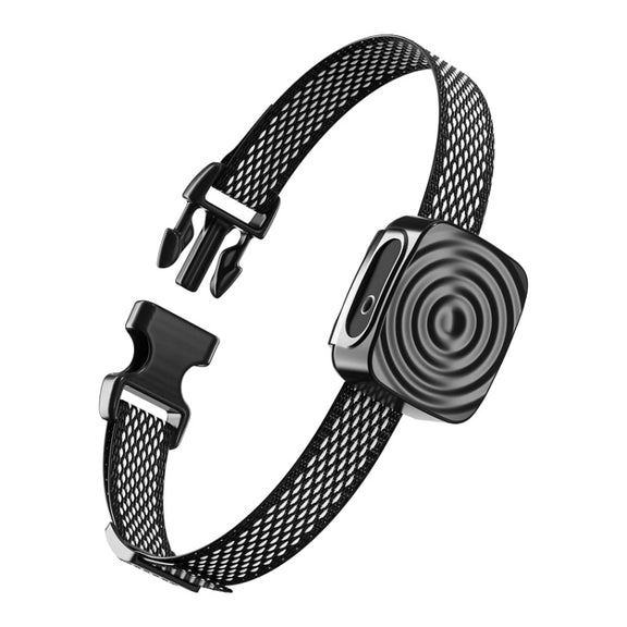 Pet Training Smart Bark Stopper Water-resistant Vibration Collar(Black)