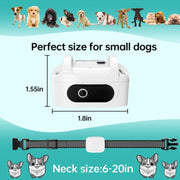 Pet Training Smart Bark Stopper Water-resistant Vibration Collar(Black)