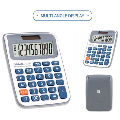 OSALO 10-digit LCD Screen Solar Dual Power Supply Desktop Calculator Mini Student Calculator - Calculator by OSALO | Online Shopping South Africa | PMC Jewellery | Buy Now Pay Later Mobicred