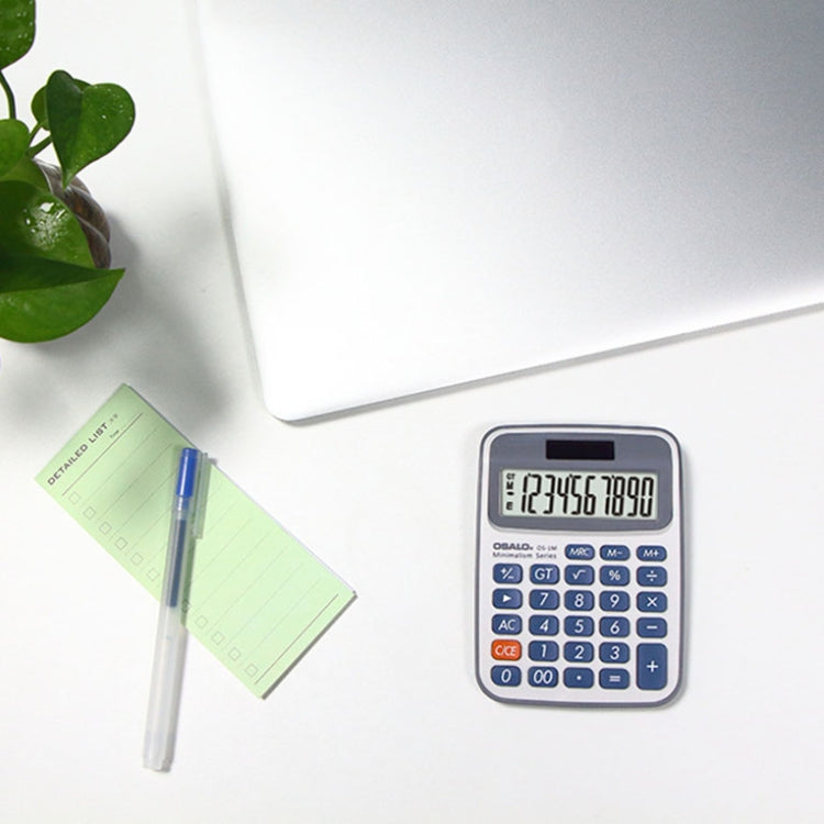 OSALO 10-digit LCD Screen Solar Dual Power Supply Desktop Calculator Mini Student Calculator - Calculator by OSALO | Online Shopping South Africa | PMC Jewellery | Buy Now Pay Later Mobicred