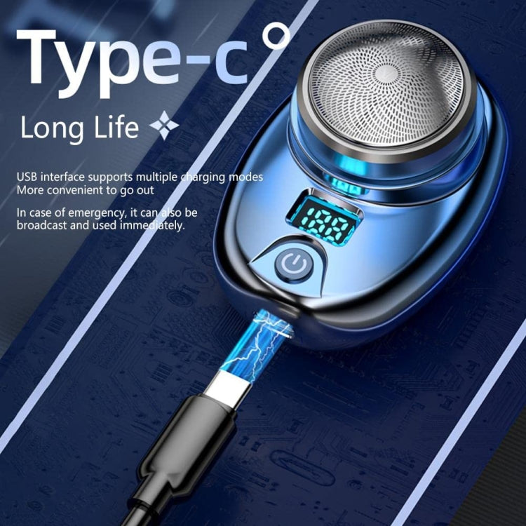 Portable Digital Razor Mini Washable Electric Shaver(Bright Silver) - free shipping - PMC TechLife - Order now!