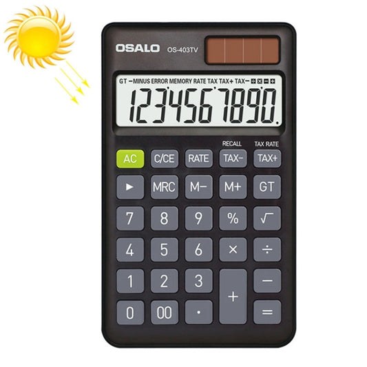 OSALO OS-403TV 10-digit LCD Screen Solar Dual Power Supply Mini Student Desktop Calculator - free shipping - PMC Jewellery - Order now!