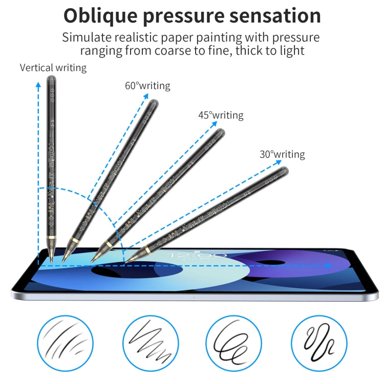 AhaStyle PE03 For iPad 2018-2022 Series Fast Charging Long Standby Transparent Touch Screen Pen