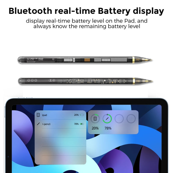 AhaStyle PE03 For iPad 2018-2022 Series Fast Charging Long Standby Transparent Touch Screen Pen