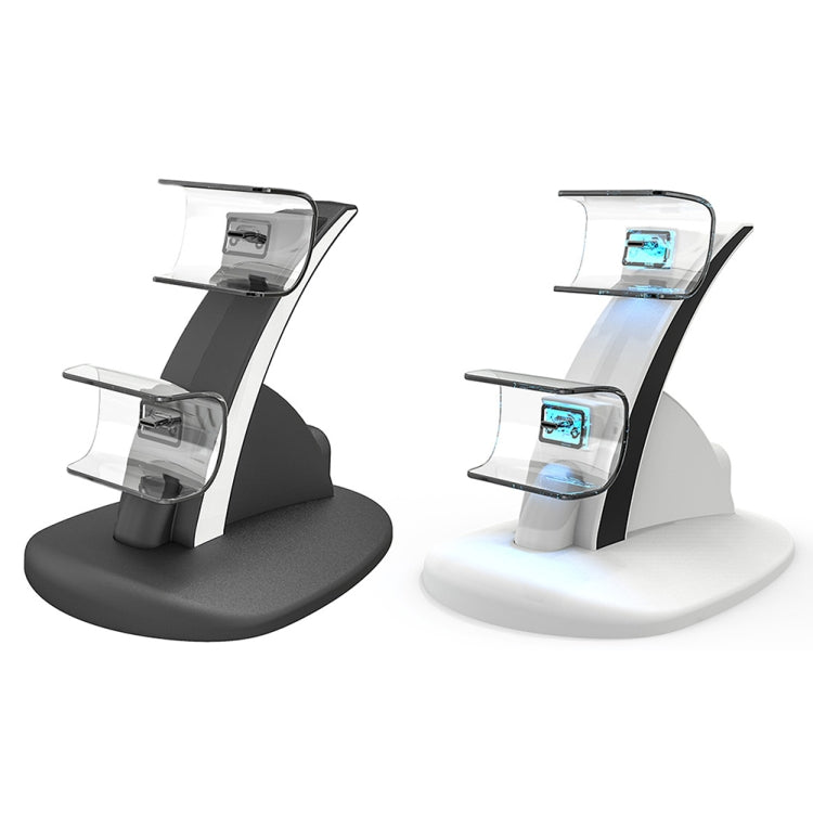 iplay HBP-253 For PS5 Game Wireless Handle Double Charging Base Placement Bracket(White) - free shipping - PMC Jewellery - Order now!