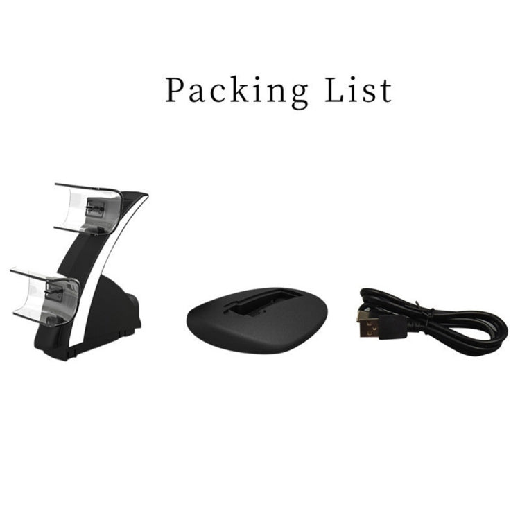 iplay HBP-253 For PS5 Game Wireless Handle Double Charging Base Placement Bracket(White) - free shipping - PMC Jewellery - Order now!
