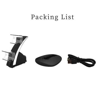 iplay HBP-253 For PS5 Game Wireless Handle Double Charging Base Placement Bracket(White) - free shipping - PMC Jewellery - Order now!