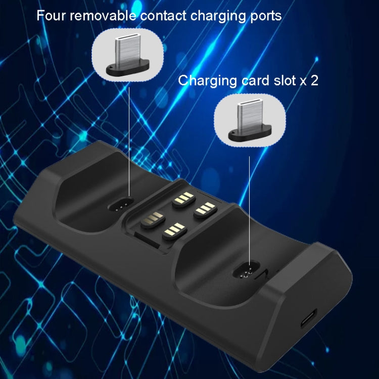 iplay HBP-263 For PS5 Handle Dual Seat Charging Support(Black) - Charger & Power by iplay | Online Shopping South Africa | PMC TechLife | Buy Now Pay Later Mobicred