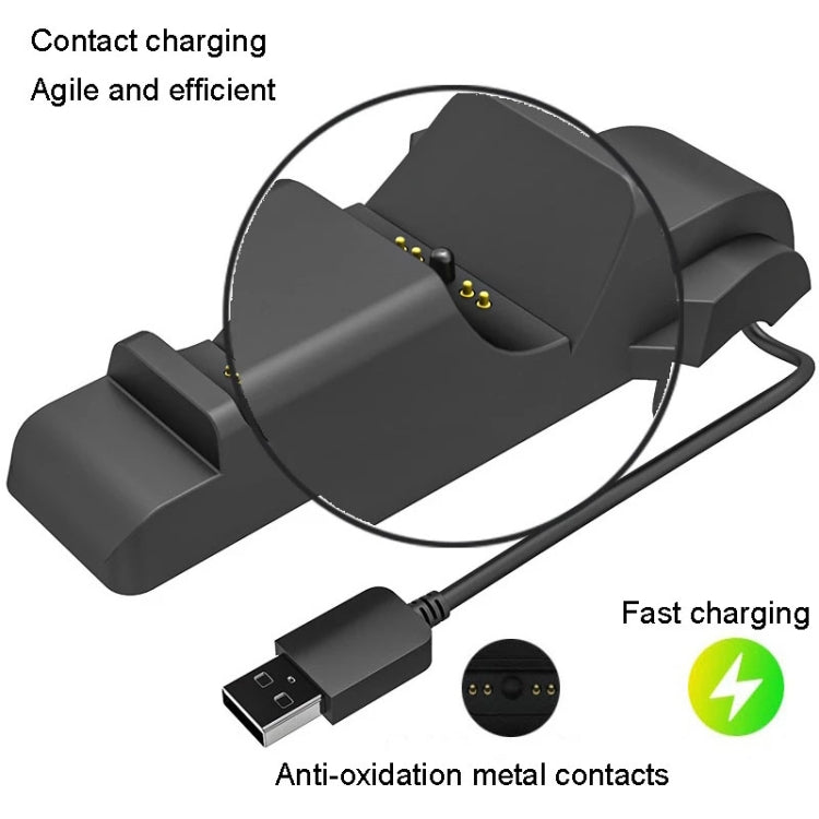 iplay HBP-300 For PS5 Game Handle Contact Dual Charging Base(Black) - Charger & Power by iplay | Online Shopping South Africa | PMC TechLife