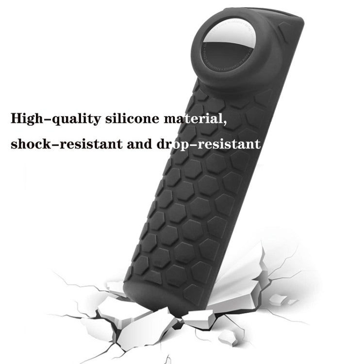 2pcs Remote Control Case For Amazon Fire TV Stick 2021 ALEXA 3rd Gen With Airtag Holder(Red)