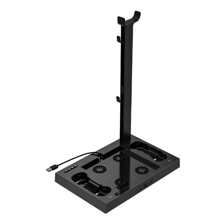 Iplay HBX-274 for Xbox Series X Host Multifunctional Heat Dissipation Base with Gamepad Double Charger(Black) - Charger & Power by iplay | Online Shopping South Africa | PMC TechLife | Buy Now Pay Later Mobicred