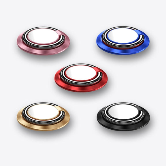 5pcs Car Magnetic Metal Ring Buckle Mobile Phone Holder(Pink)