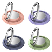 5pcs Car Magnetic Metal Ring Buckle Mobile Phone Holder(Clove Purple)