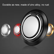 5pcs Car Magnetic Metal Ring Buckle Mobile Phone Holder(Hawthorn Red)