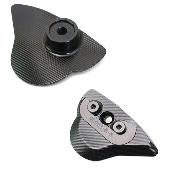 For YAMAHA YZF-R6/R7 Motorcycle Fixed Wing Reflector(Black)