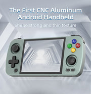 ANBERNIC RG405M Handheld Game Console 4 Inch IPS Touch Screen Aluminum Alloy Android 12 System 128G+128G 3100+Games(Gray)