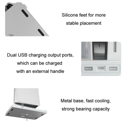 iplay for PS5 Host Cooling Handle Charging Base with Disc Storage Rack(White) - free shipping - PMC Jewellery - Order now!