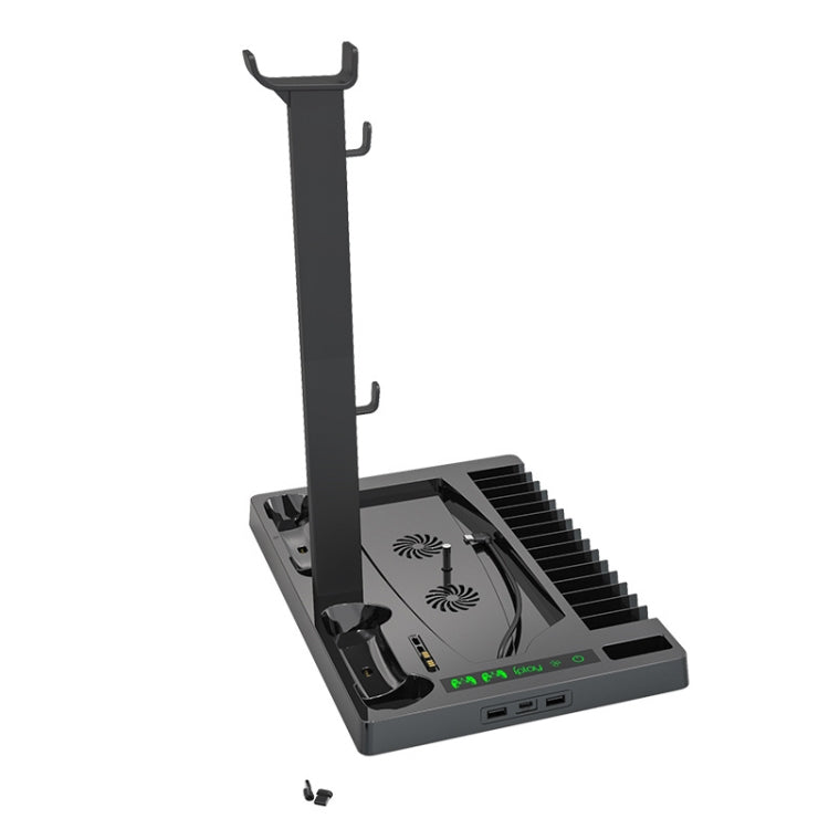 iplay for PS5 Game Console Cooling Fan Base Charging Stand with Disc Holder(Black) - free shipping - PMC Jewellery - Order now!