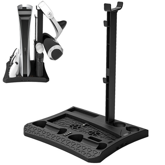 iplay HBP-270 For Sony PS5 Multifunctional Host Heat Dissipation Charging Base with Storage Rack(Black) - free shipping - PMC Jewellery - Order now!