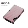 RFID Carbon Fiber Metal Card Holder Multifunctional  Anti-theft Credit Card Box(Red) - Antimagnetic RFID Package by PMC TechLife | Online Shopping South Africa | PMC TechLife | Buy Now Pay Later Mobicred