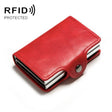 Automatic Pop-up Card Holder Metal Card Box RFID Credit Card Bank Card Box Wallet(Red) - Antimagnetic RFID Package by PMC TechLife | Online Shopping South Africa | PMC TechLife | Buy Now Pay Later Mobicred