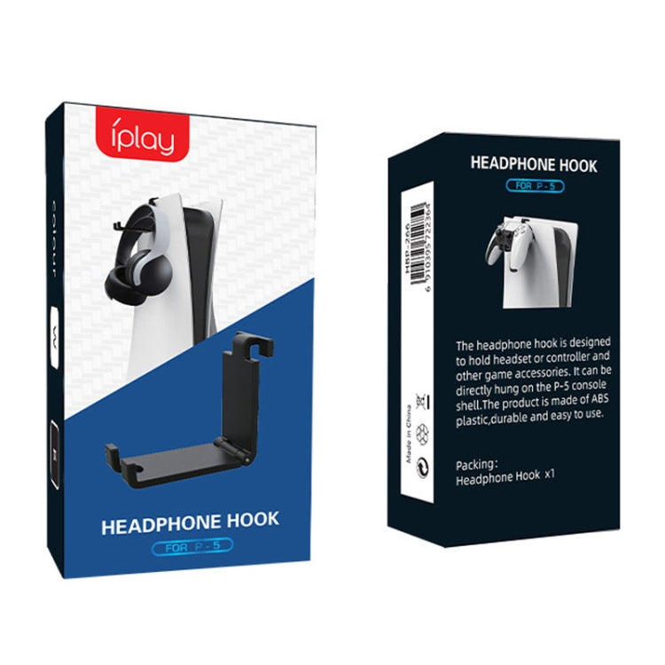 iplay HBP-266 For Sony PS5 Game Console Headphone Storage Side Rack Gamepad Hanger(Black) - free shipping - PMC TechLife - Order now!