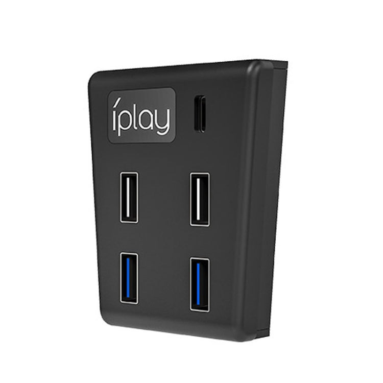 iplay HBP-308 For Sony PS5 5 in 1 Game Console USB3.0 HUB Connection Transmission Extender(Black) - Adapter & Cables by iplay | Online Shopping South Africa | PMC TechLife | Buy Now Pay Later Mobicred
