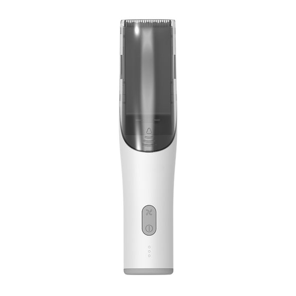 Electric Water-resistant Hairdresser Children Low Noise Rechargeable Push Clipper, Specification: Suction Upgrade Version White
